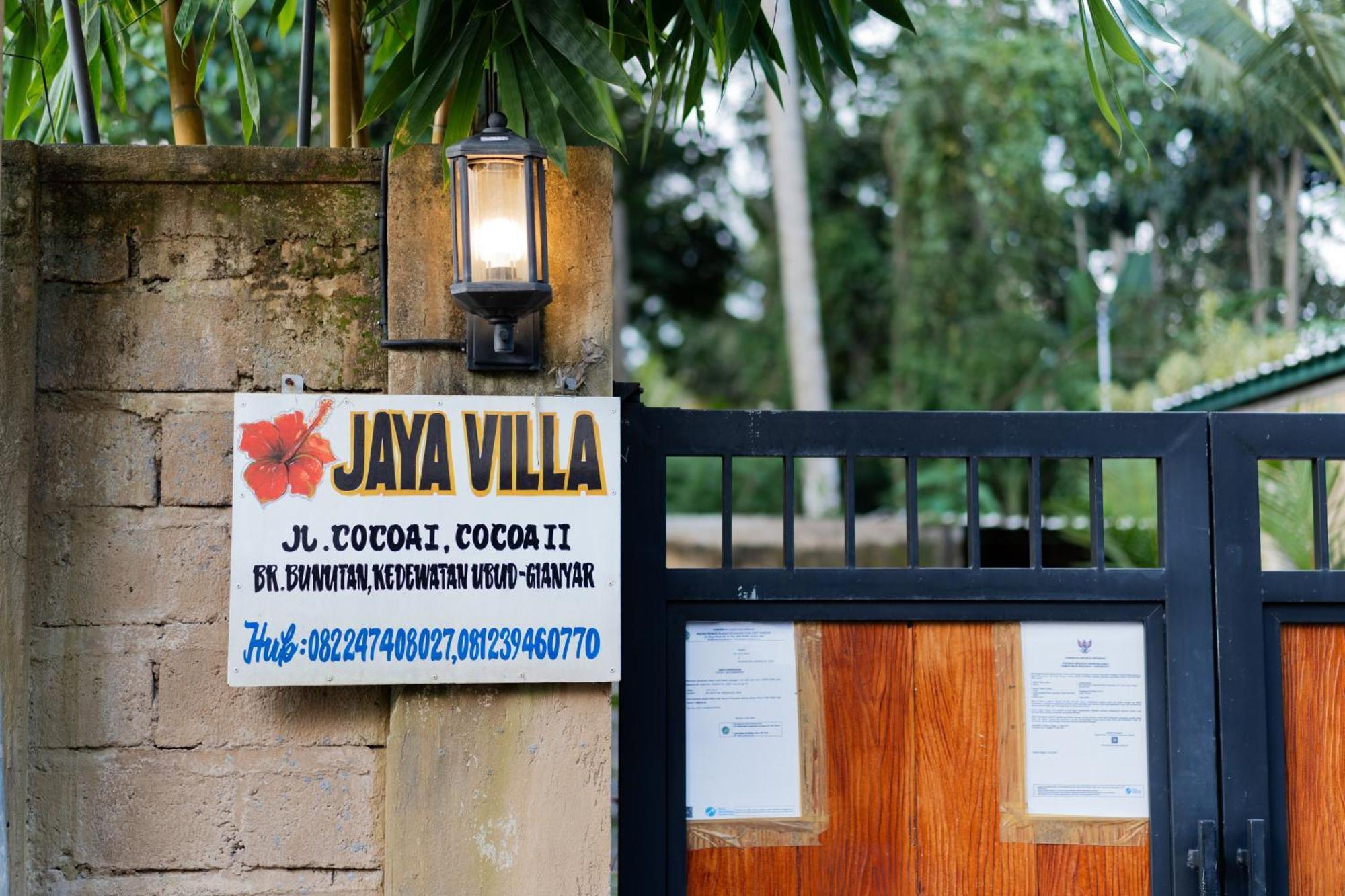 Jaya Villa Ubud Exteriér fotografie